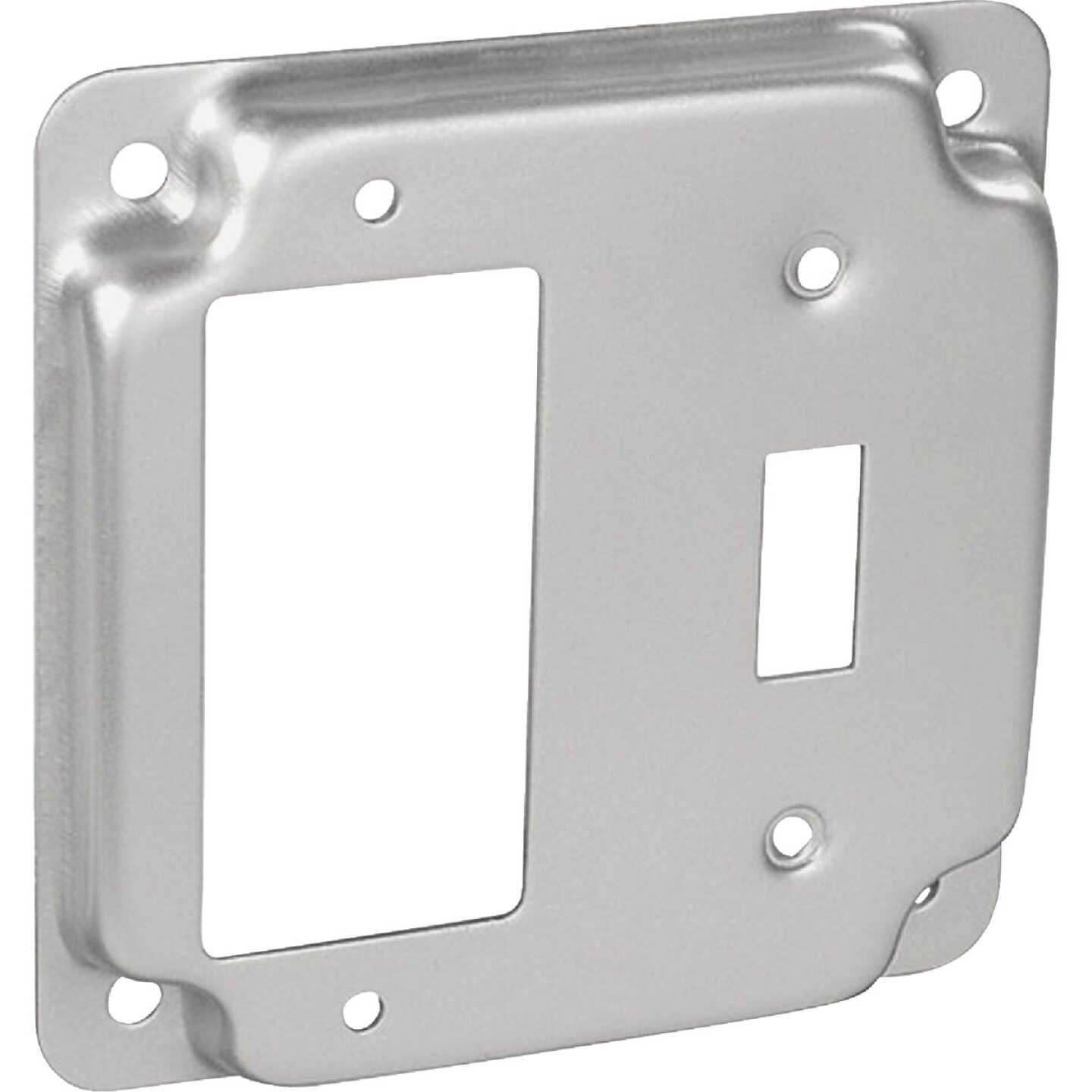 Southwire GFI Outlet and Toggle Switch 4 In. x 4 In. Square Device Cover Image 1