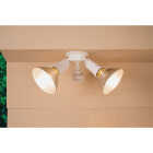 Halo White Motion Sensing Dusk To Dawn Incandescent Floodlight Fixture Image 2