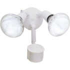 Halo White Motion Sensing Dusk To Dawn Incandescent Floodlight Fixture Image 1