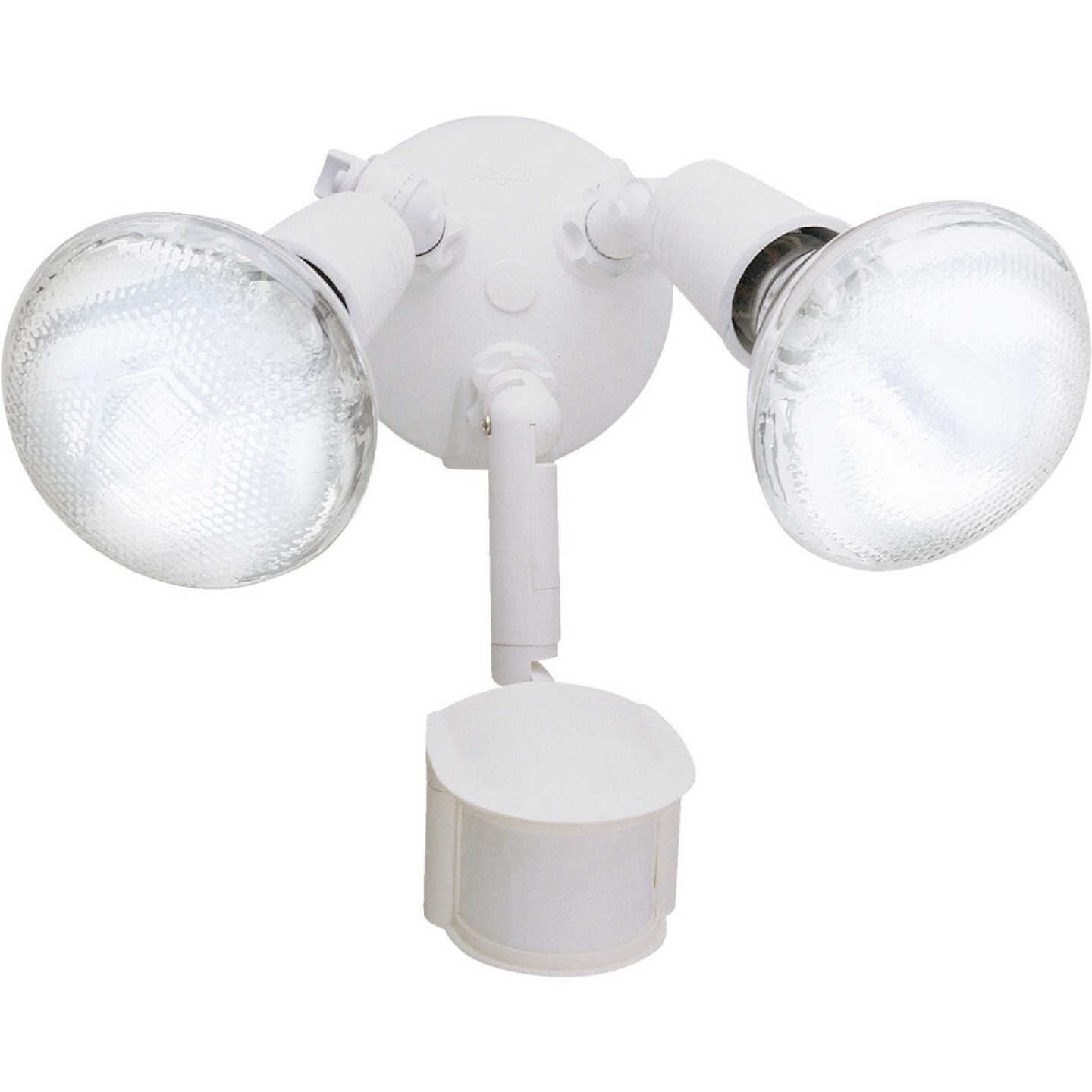 Halo White Motion Sensing Dusk To Dawn Incandescent Floodlight Fixture Image 1
