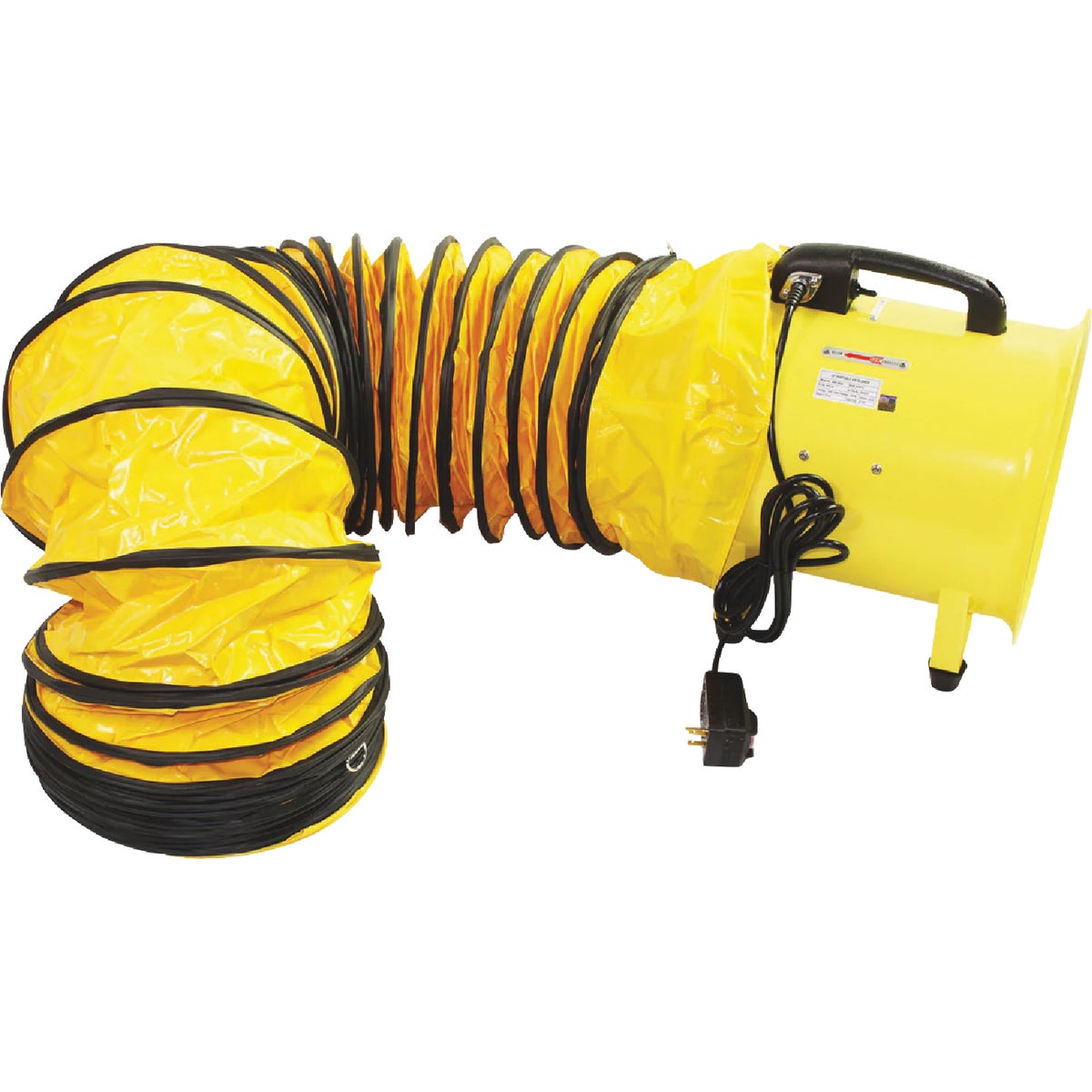 Maxx Air 12 In. Axial Confined Space Ventilator with Polyvinyl Hose Image 7