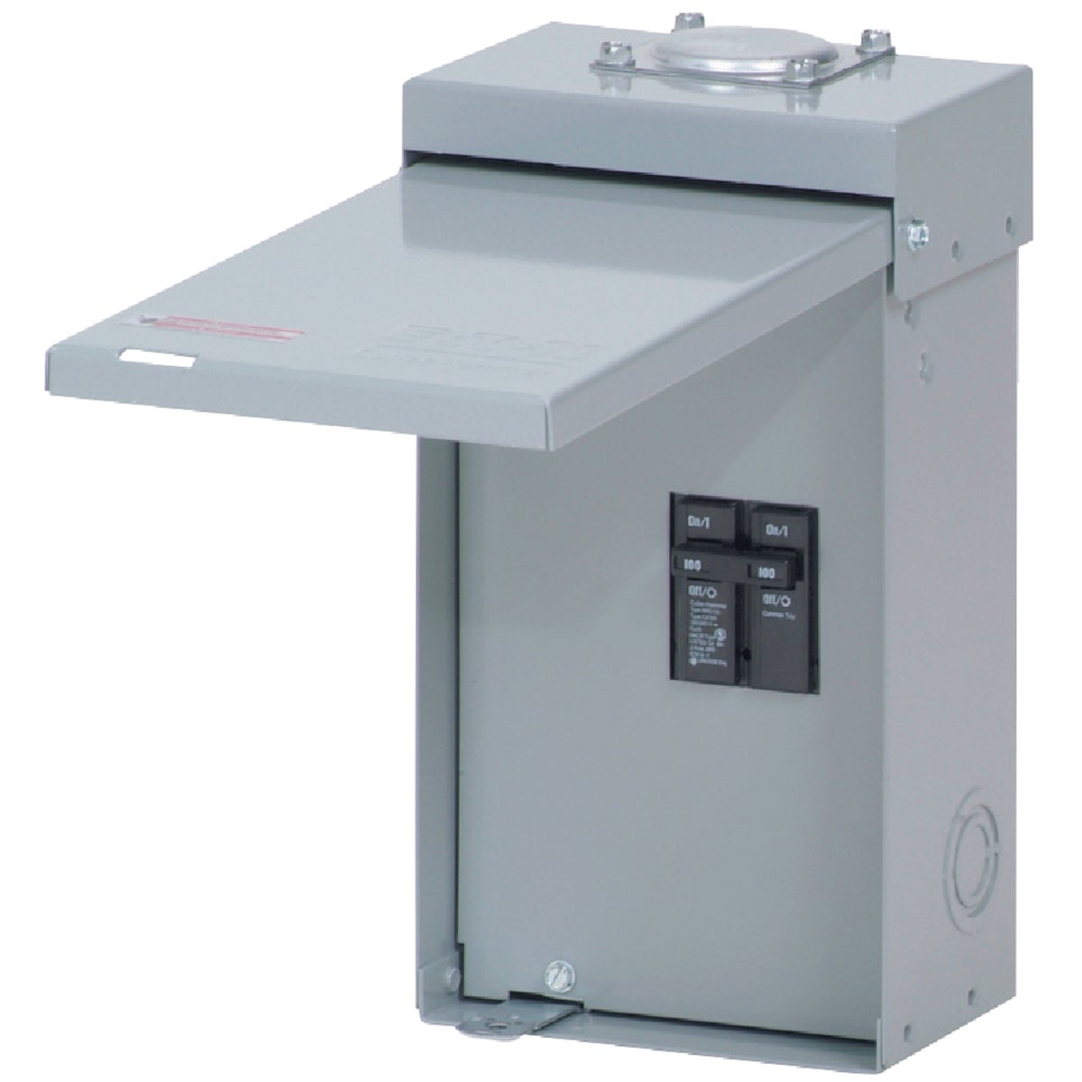 Eaton BR 100A 2-Space Outdoor Raintight Enclosure Image 1