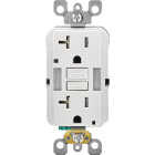 Leviton SmartLockPro Self-Test 20A White Tamper Resistant 5-20R GFCI Outlet Image 1