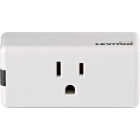Leviton Decora Smart 15A Single WiFi Mini Outlet, White Image 1