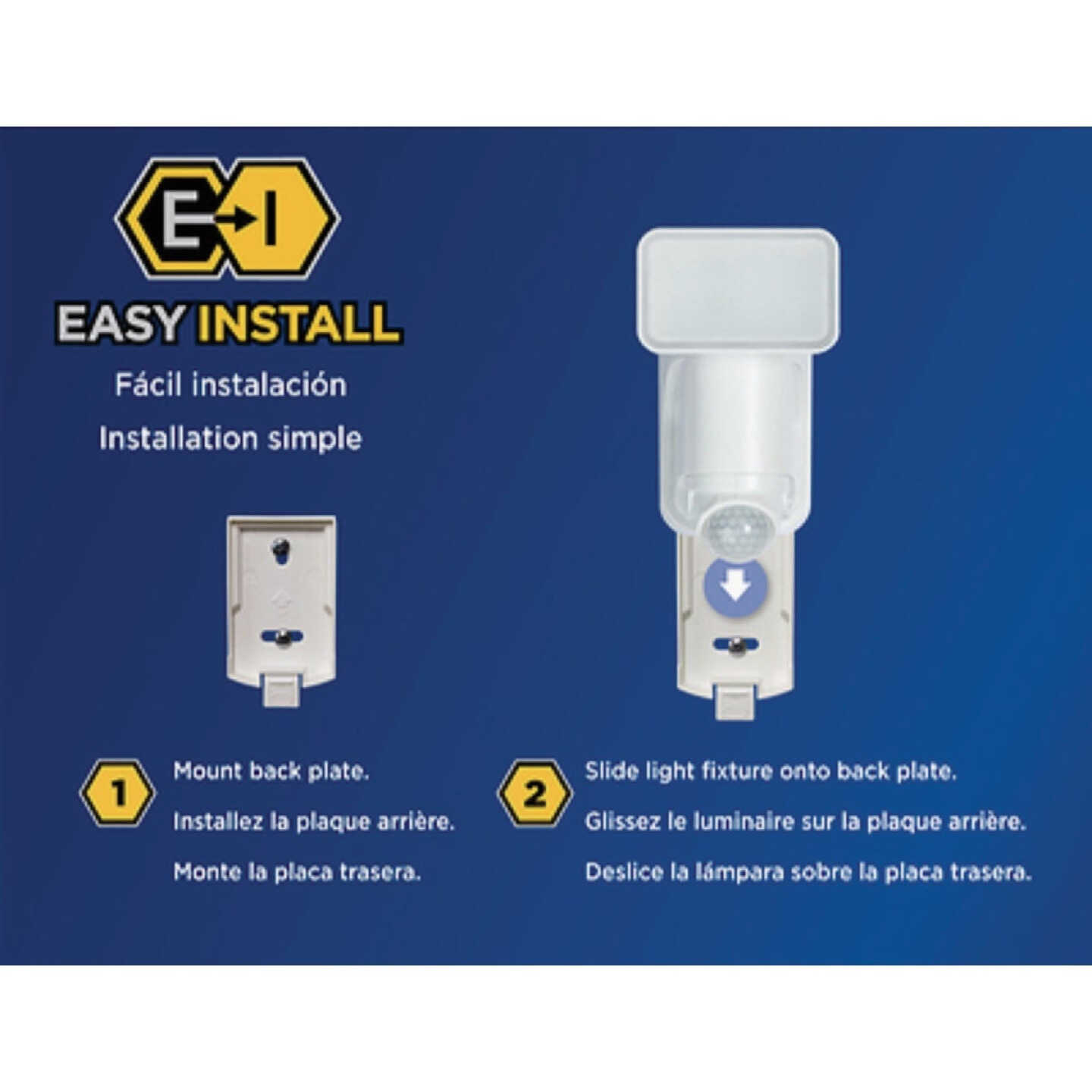 Heath Zenith White Motion Activated Single Head LED Solar Powered Security Light Fixture, 300-Lumen Image 2