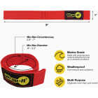 Wrap-It Storage Quick-Straps 9 In. Red Weatherproof Hook & Loop Strap (4-Pack) Image 6