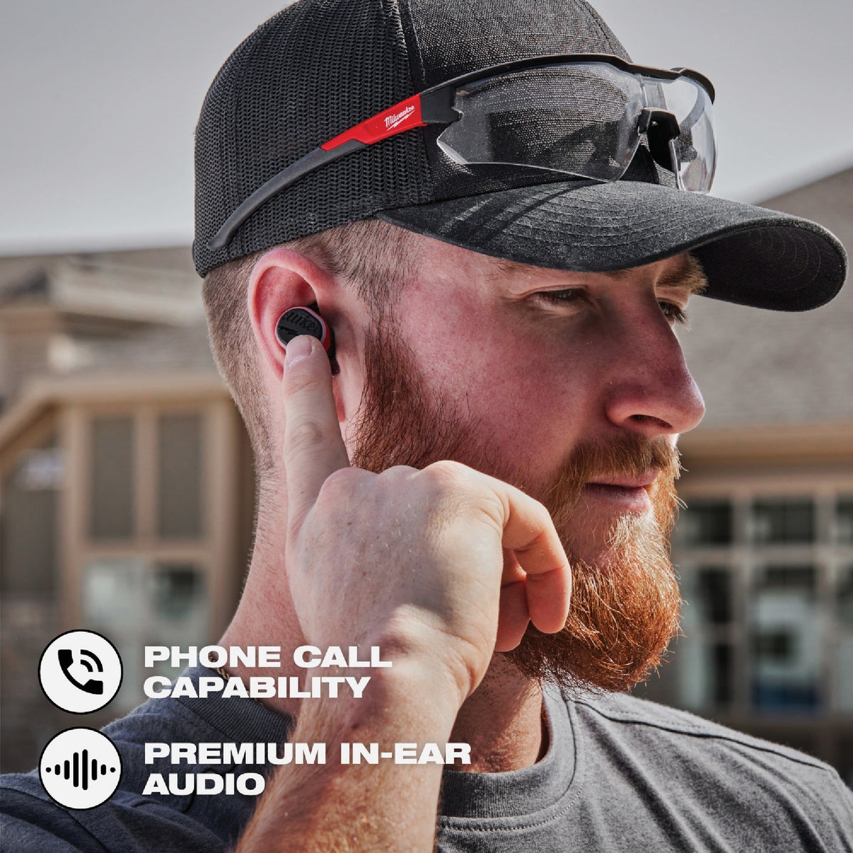 Milwaukee REDLITHIUM USB Bluetooth Jobsite Earbuds Image 6