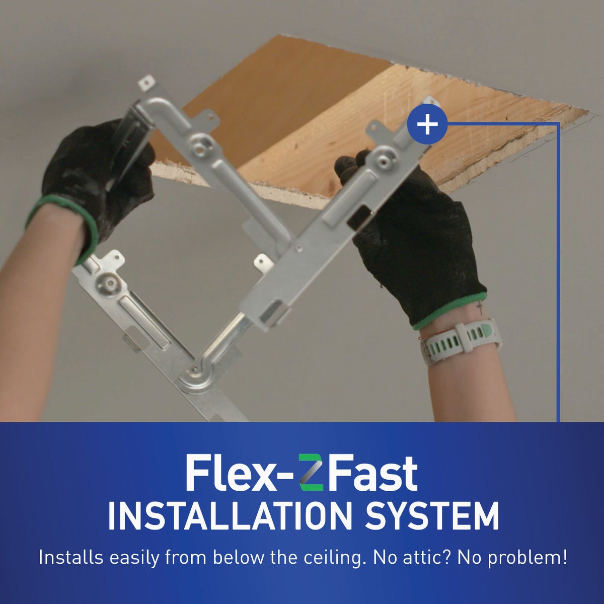 Panasonic Whisper Remodel 80/110 CFM 0.3/0.8 Sones 120V Auto Bath Exhaust Fan with LED Light Image 6