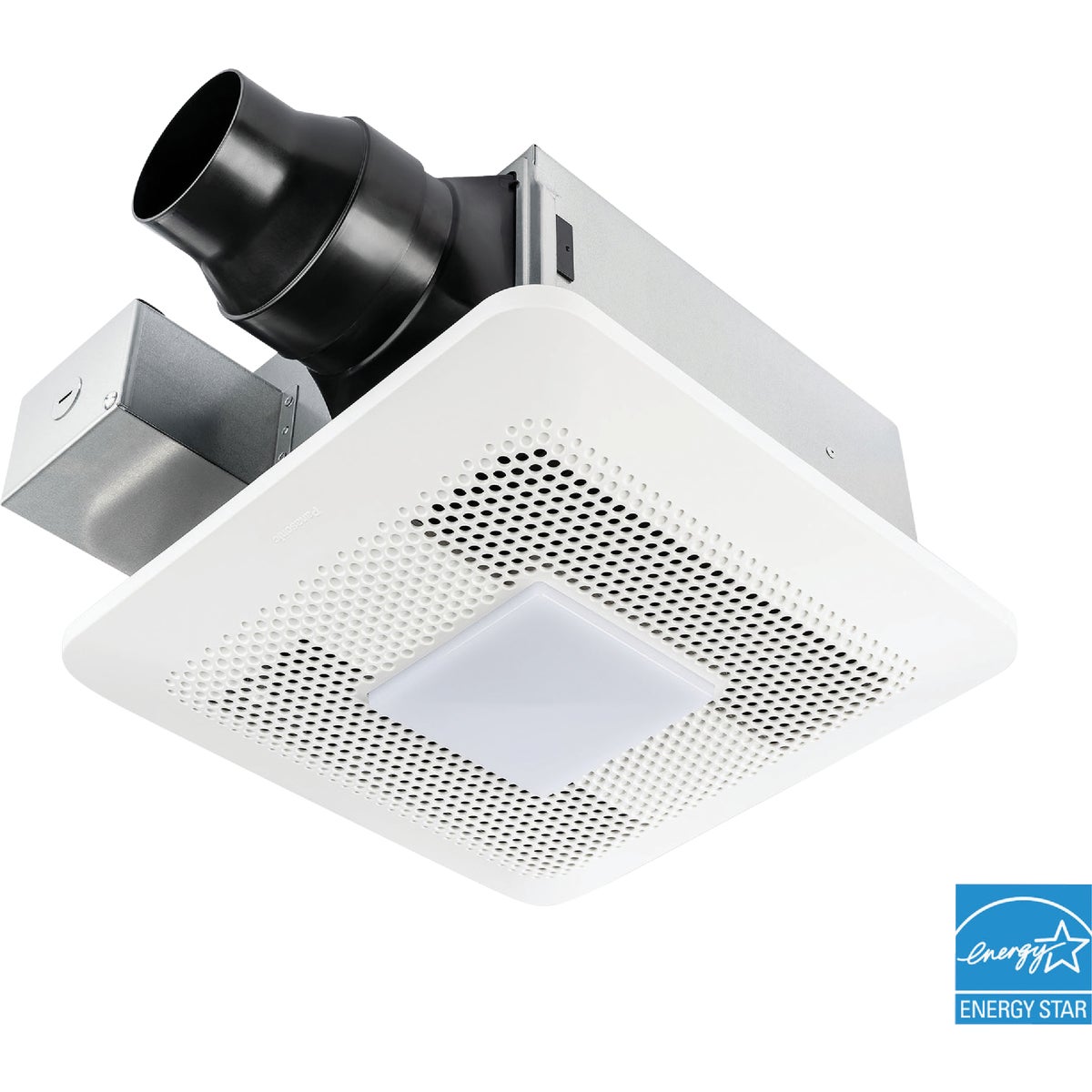 Panasonic Whisper Remodel 80/110 CFM 0.3/0.8 Sones 120V Auto Bath Exhaust Fan with LED Light