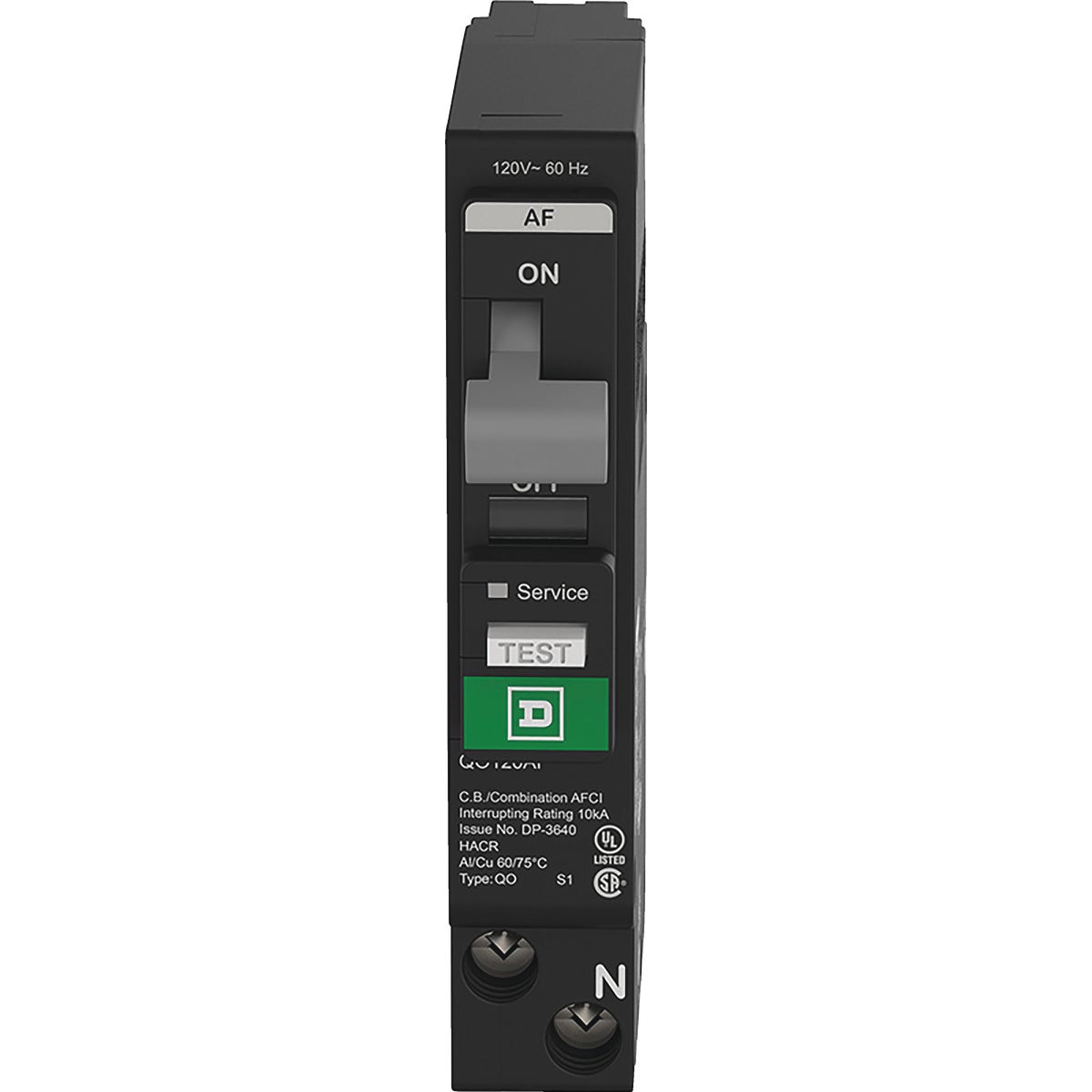 Square D QO 15A Single-Pole CAFCI Mini Dual Function Circuit Breaker Image 4