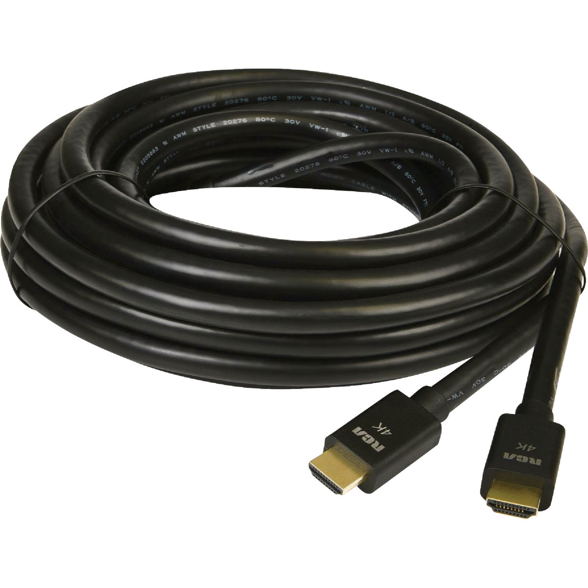 RCA 25 Ft. Black 4K HDMI Cable