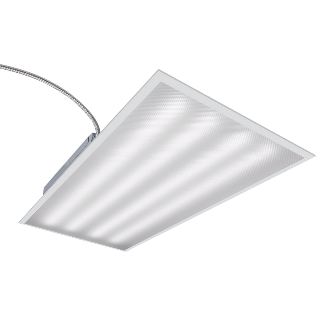 Metalux 2 Ft. x 4 Ft. LED Prismatic Panel Ceiling Light Fixture Image 1