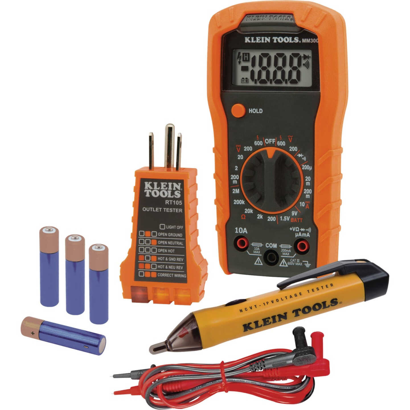Klein 3-Piece Multimeter Test Kit Image 1