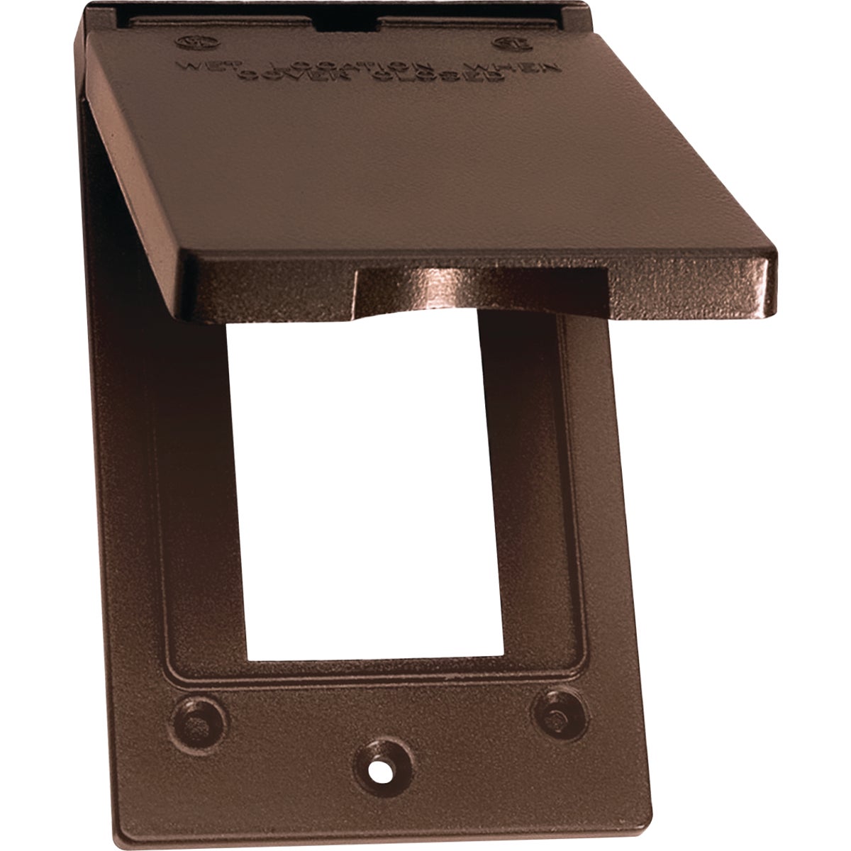 Southwire Single Gang Vertical Bronze Weatherproof GFCI Cover