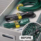 Wrap-It Storage Quick-Straps 12 In. Yellow Weatherproof Hook & Loop Strap (4-Pack) Image 2