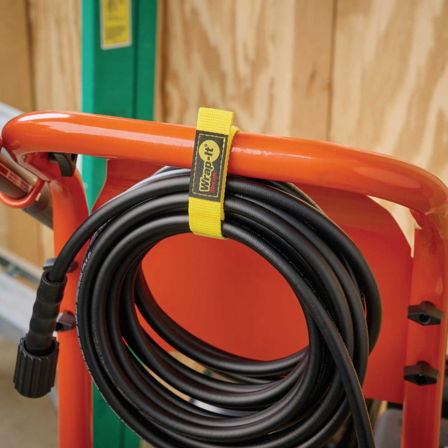 Wrap-It Storage Quick-Straps 12 In. Yellow Weatherproof Hook & Loop Strap (4-Pack) Image 4