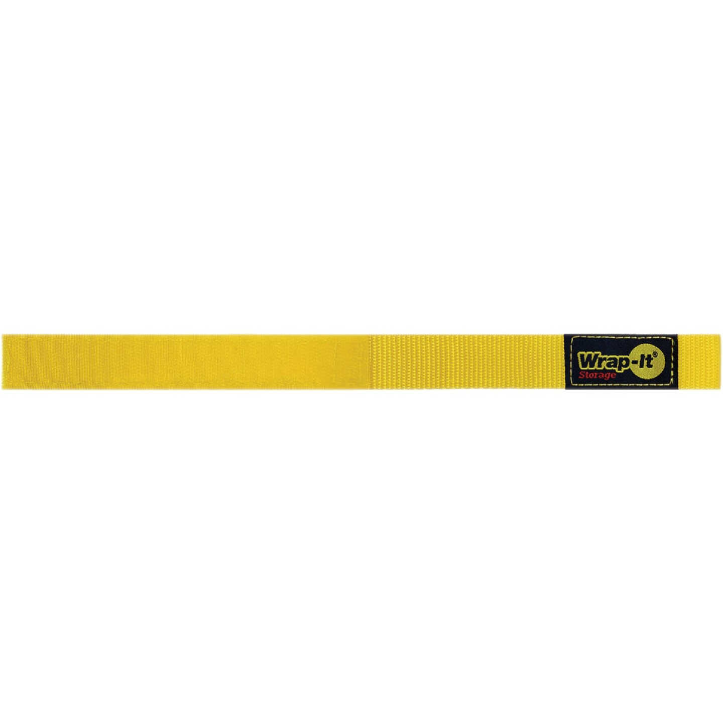 Wrap-It Storage Quick-Straps 12 In. Yellow Weatherproof Hook & Loop Strap Image 1