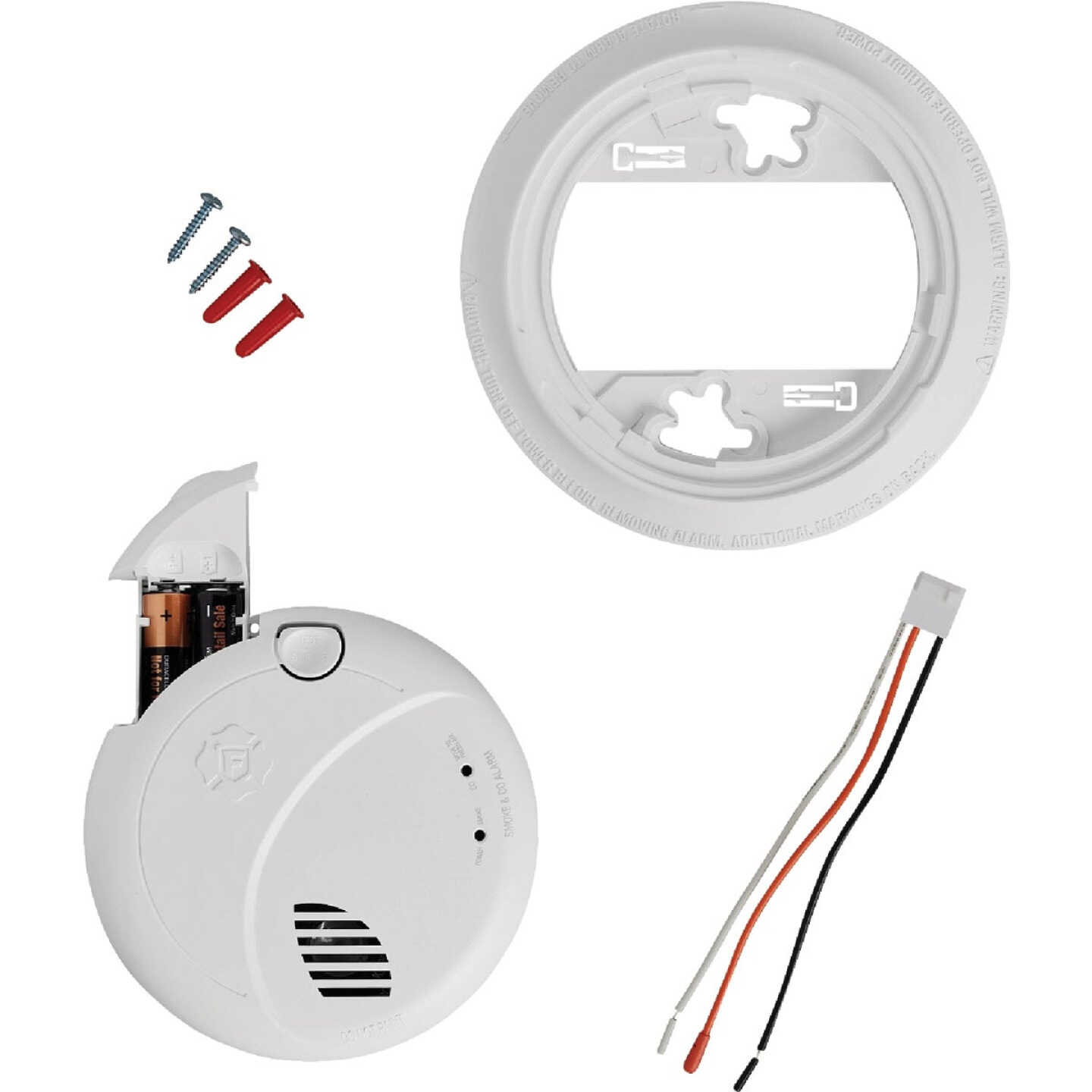 BRK SMCO100V-AC 2-In-1 Interconnect Hardwire Photoelectric Smoke & Carbon Monoxide Alarm with Battery Backup Voice Image 5