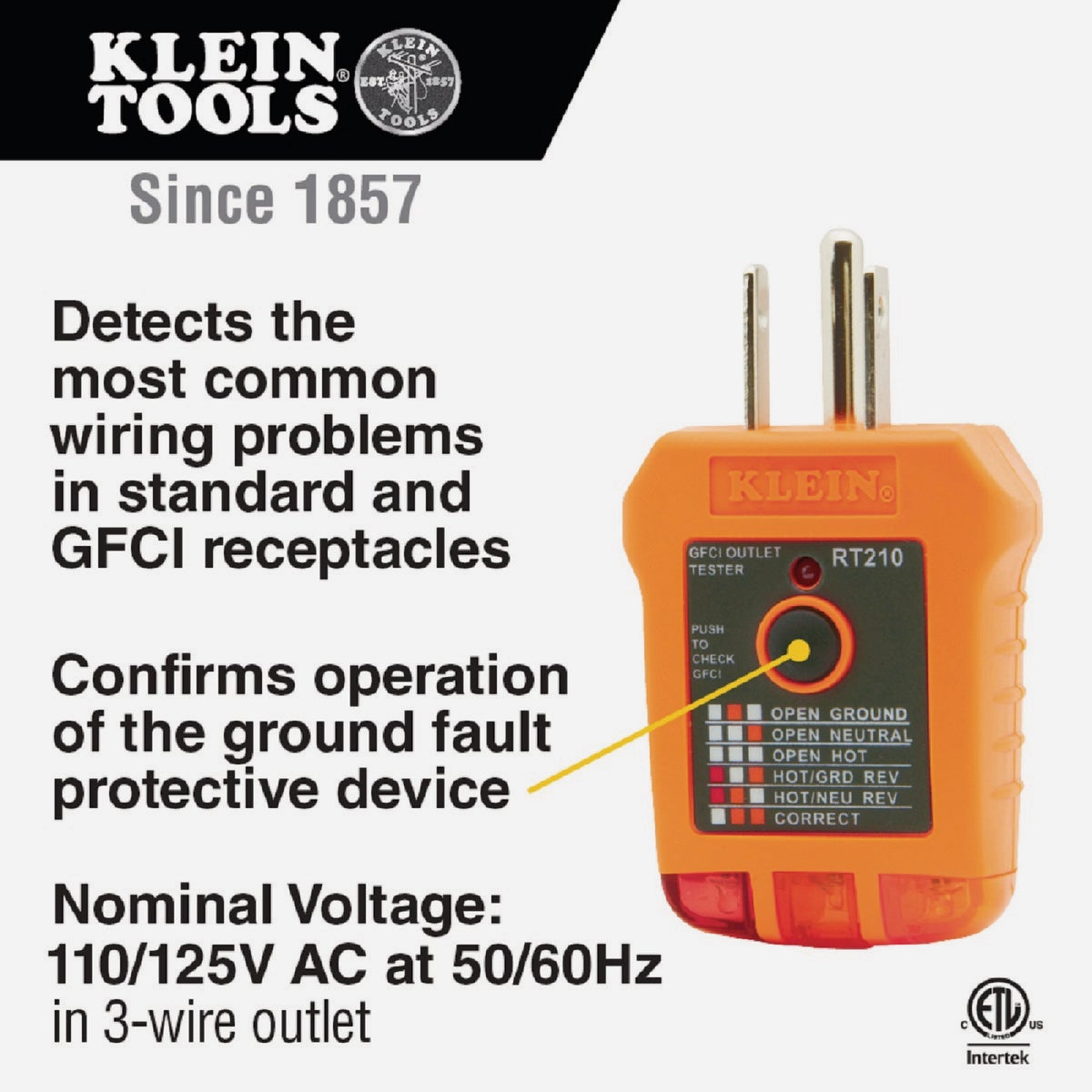 Klein GFCI Outlet Tester Image 2