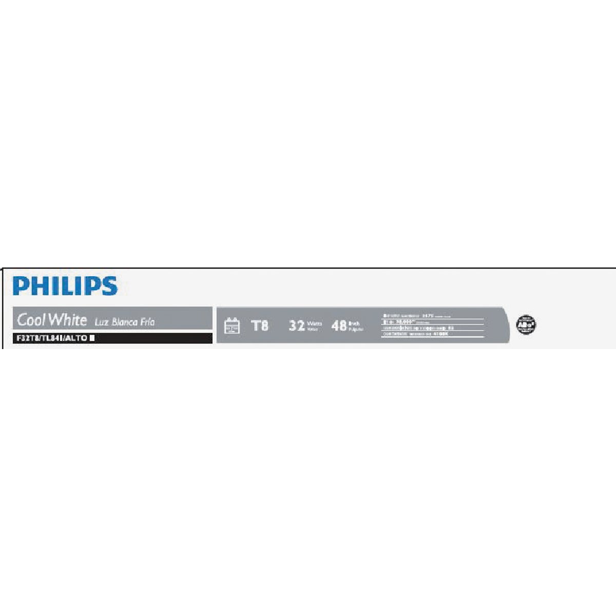 Philips ALTO 32W 48 In. Cool White T8 Medium Bi-Pin Fluorescent Tube Light Bulb (2-Pack) Image 2