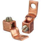 Southwire #8 SOL/STR to #1/0 STR Single 1/4 In. Hole Mount Copper Alloy Offset Tongue Lug (2-Pack) Image 1