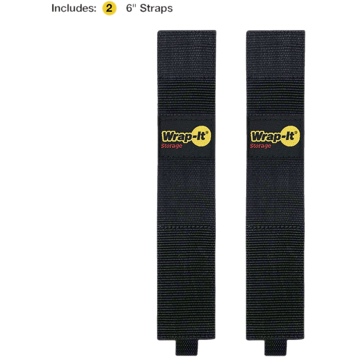 Wrap-It Storage Twin-Straps 16 In. Dual Ended Hook & Loop Hanging Strap (2-Pack)