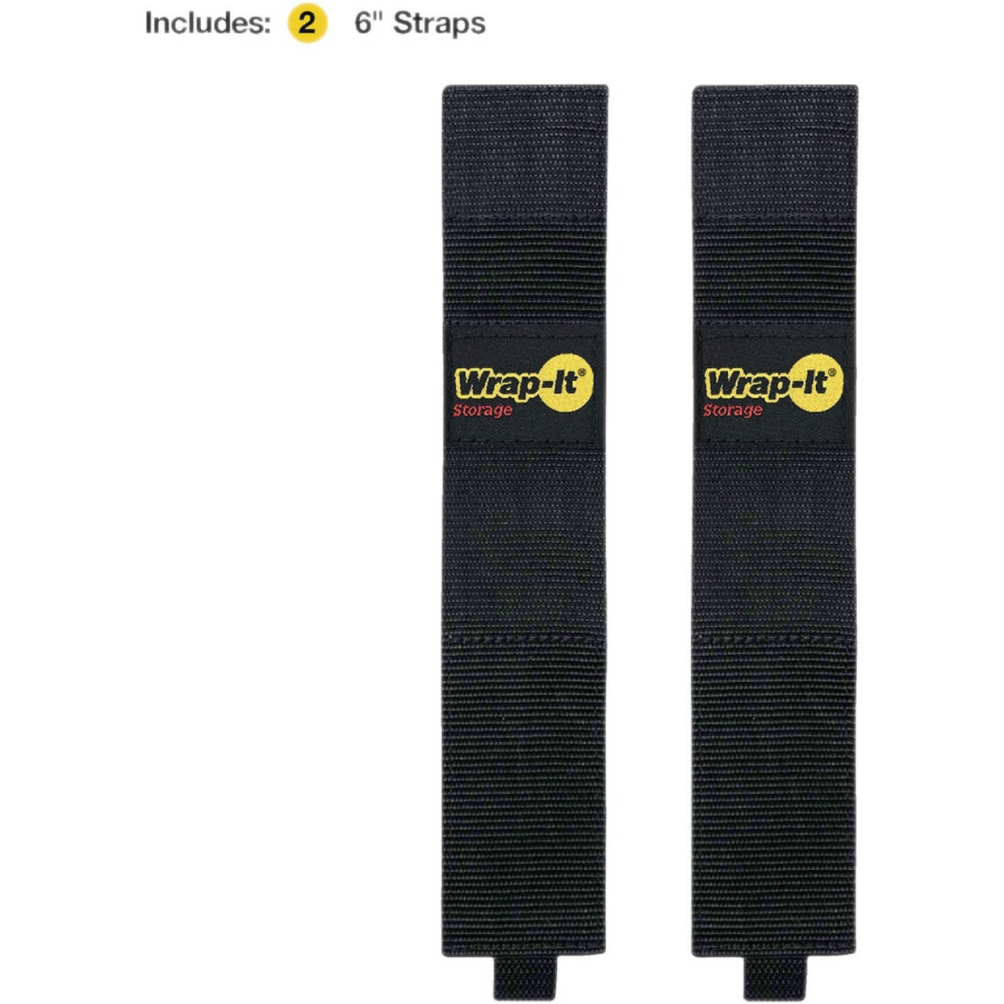 Wrap-It Storage Twin-Straps 16 In. Dual Ended Hook & Loop Hanging Strap (2-Pack) Image 1