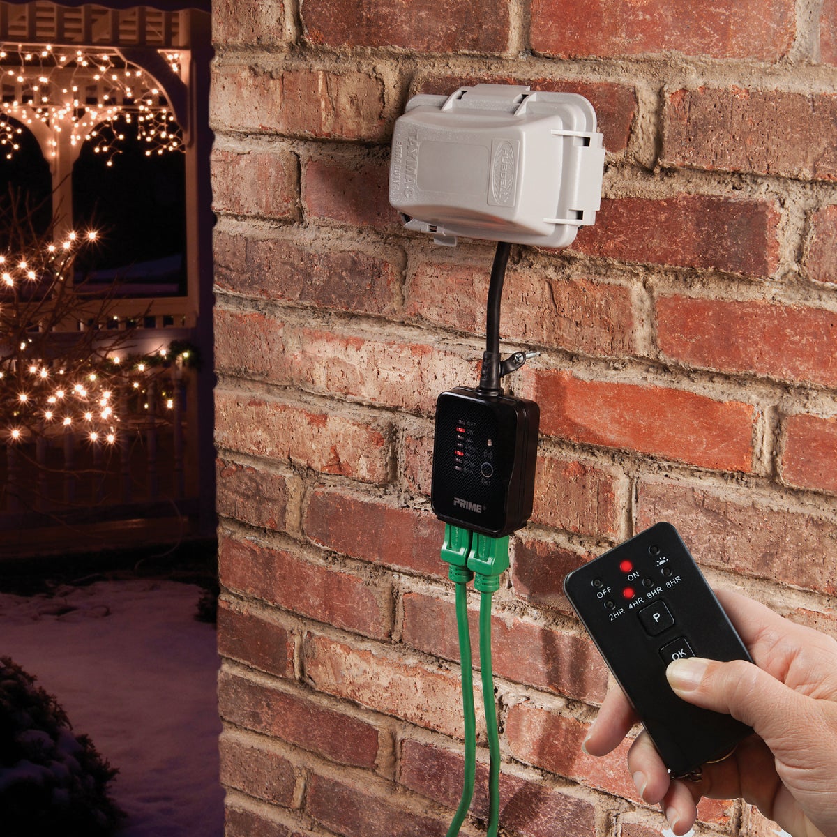 Prime 15A 125V 1875W Black Remote Controlled Countdown Timer Image 2