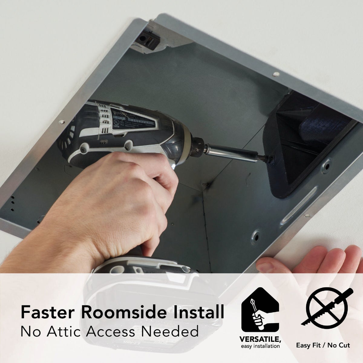 Broan Flex Series 110 CFM 1.0 Sone Ventilation Fan Image 5