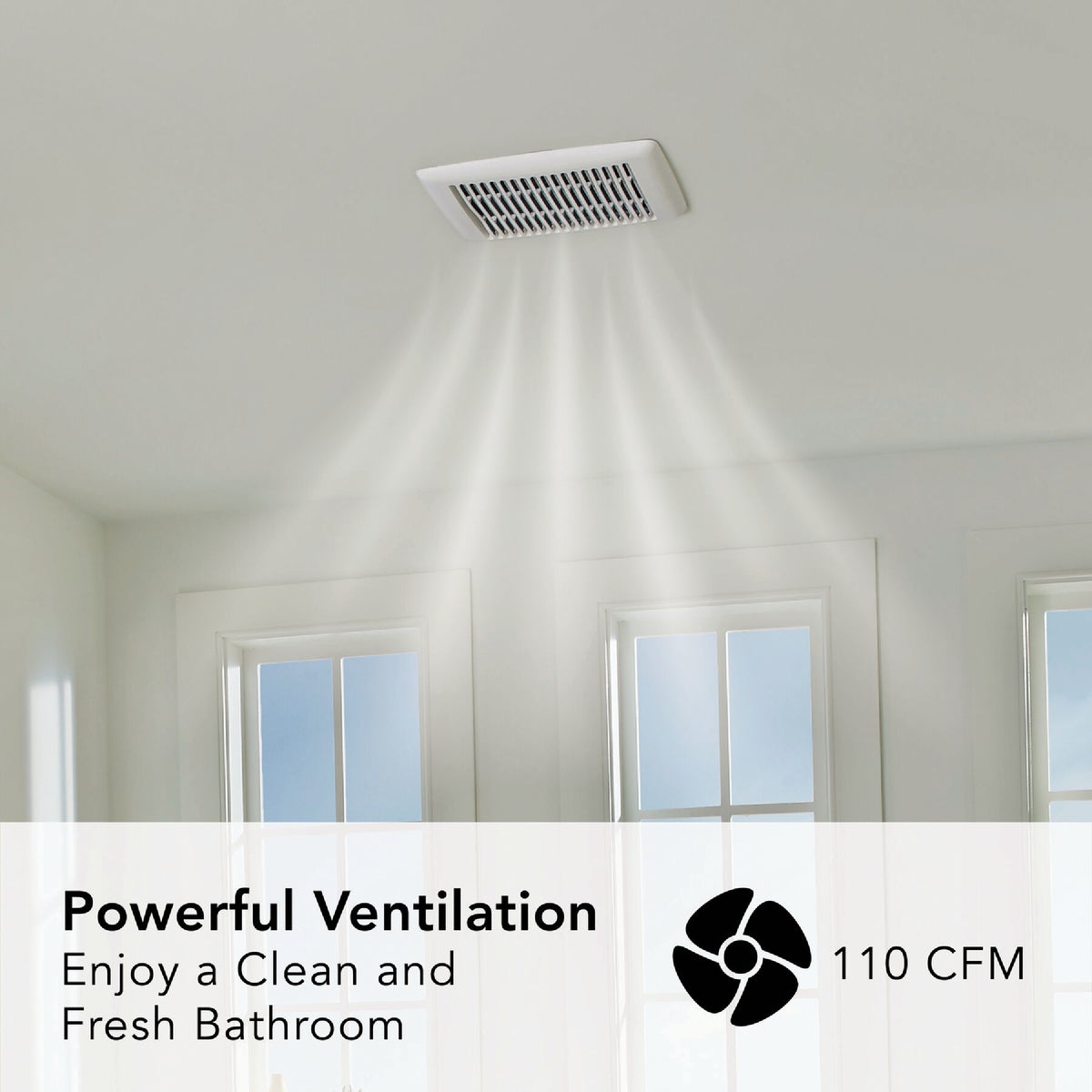 Broan Flex Series 110 CFM 1.0 Sone Ventilation Fan Image 6