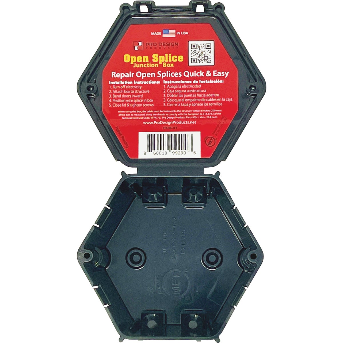 Rack-A-Tiers Joist Mount Open Splice Junction Box
