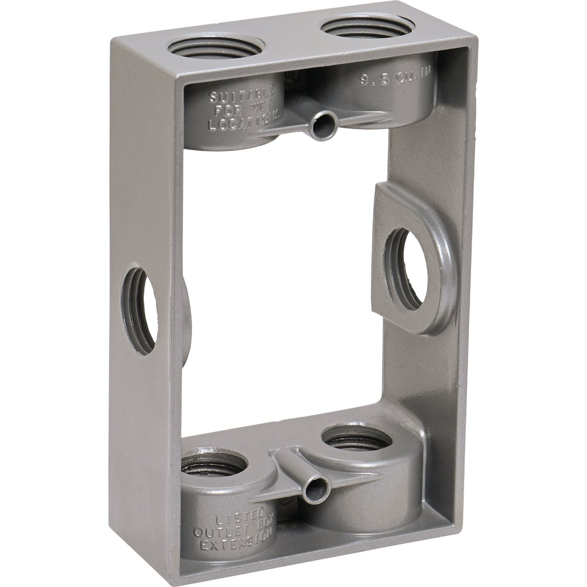 Southwire 1/2 In. 6-Hole 1-Gang Weatherproof Extension Ring