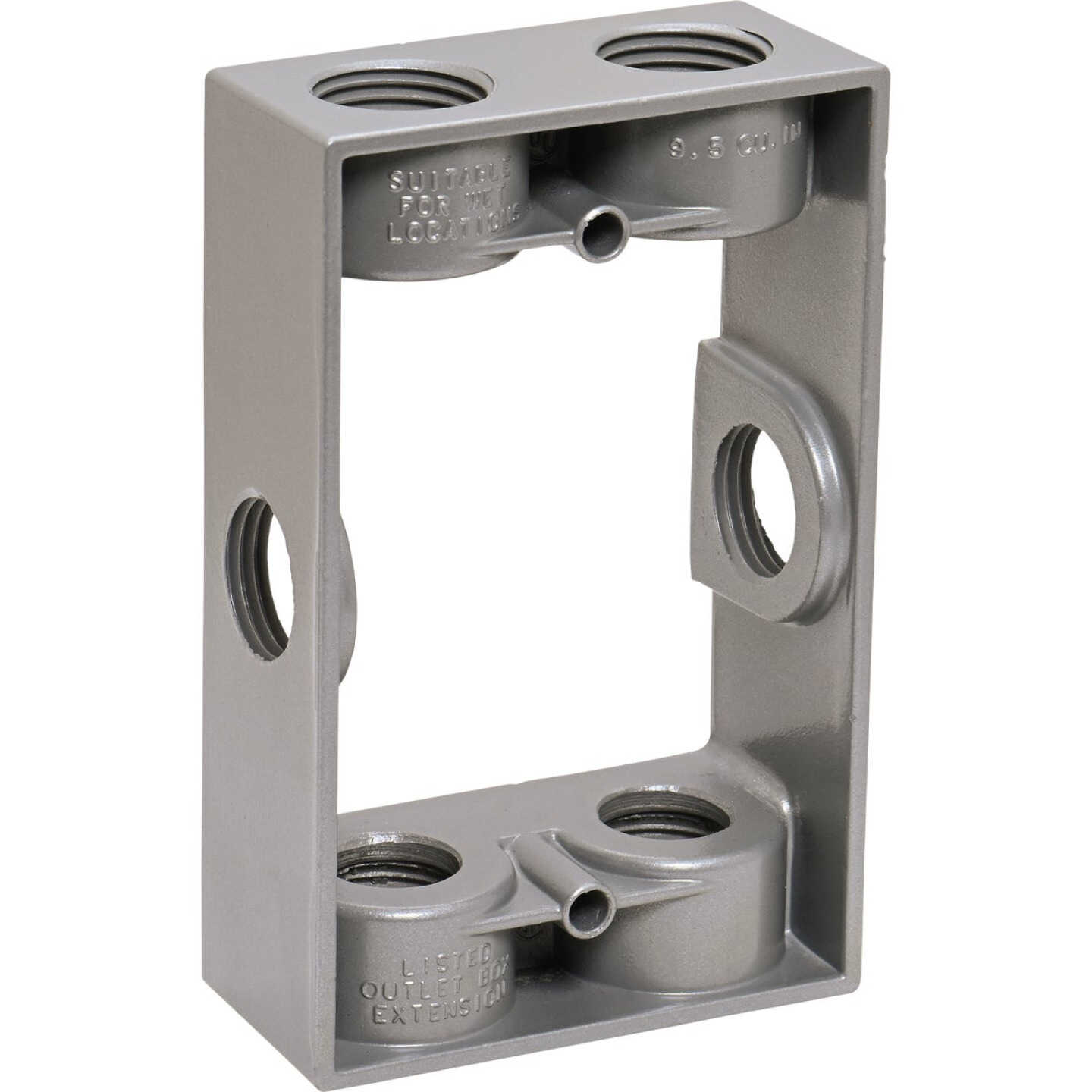 Southwire 1/2 In. 6-Hole 1-Gang Weatherproof Extension Ring Image 1