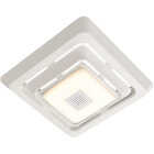 Broan-NuTone Sensonic 11 In. x 9-3/4 In. x 2 In. White Bath Exhaust Fan Upgrade Kit with Bluetooth Speaker & LED Light Image 1