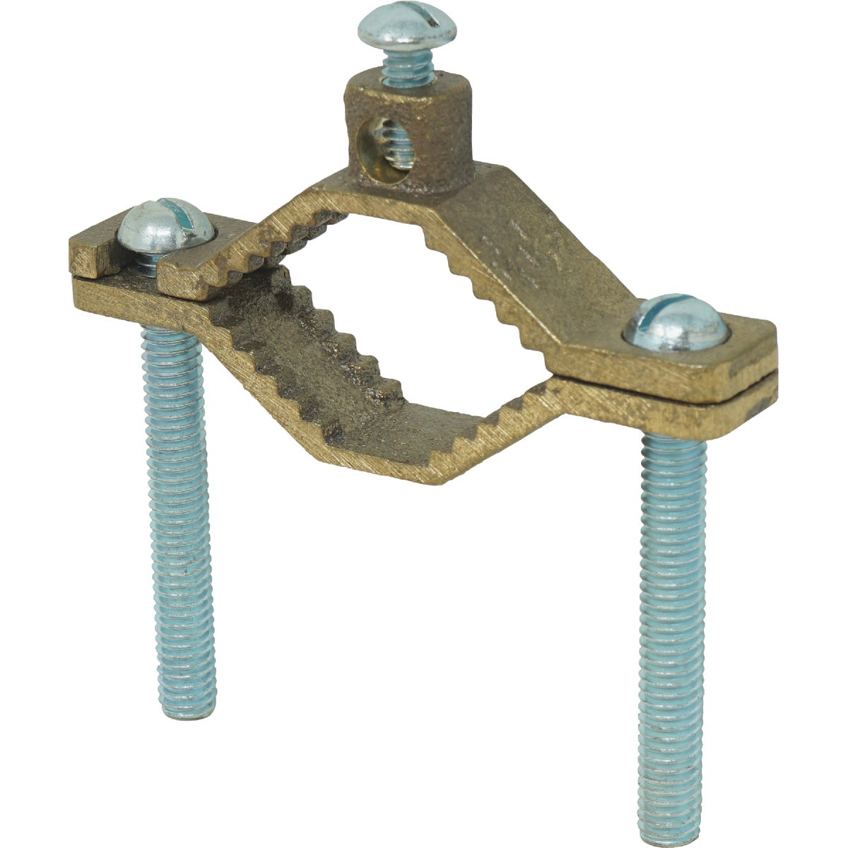 Southwire 1-1/4 In. to 2 In. #10 STR to #2 STR Bronze Ground Clamp