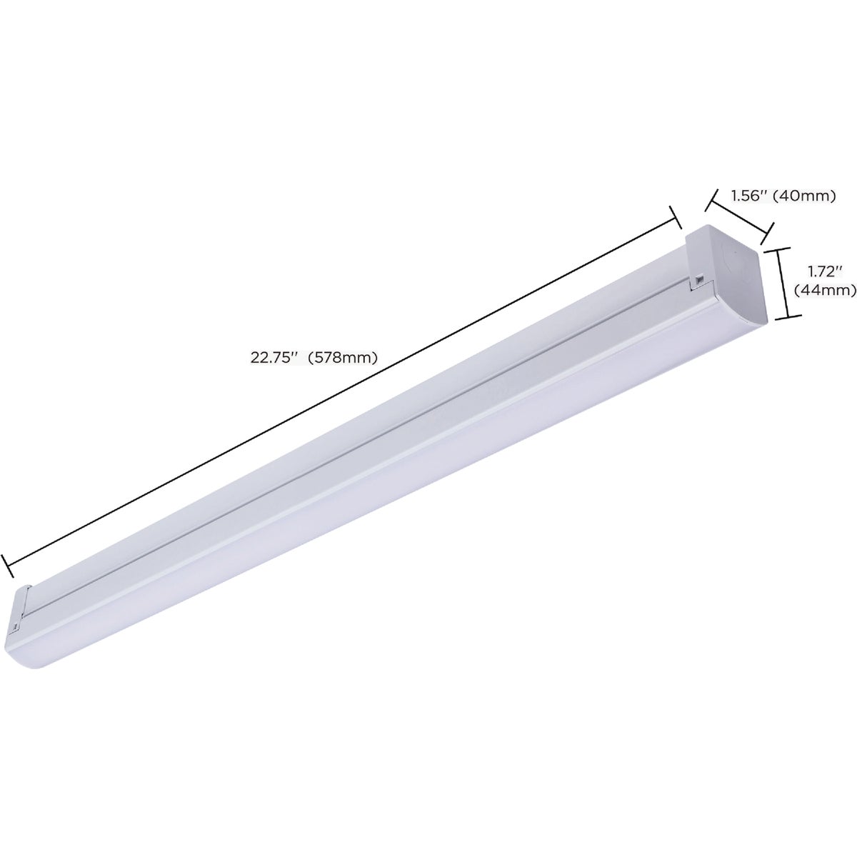SATCO NUVO 20W LED 2 Ft. Connectable Strip Light 27K/30K/35K/40K/50K CCT-Selectable White Image 5