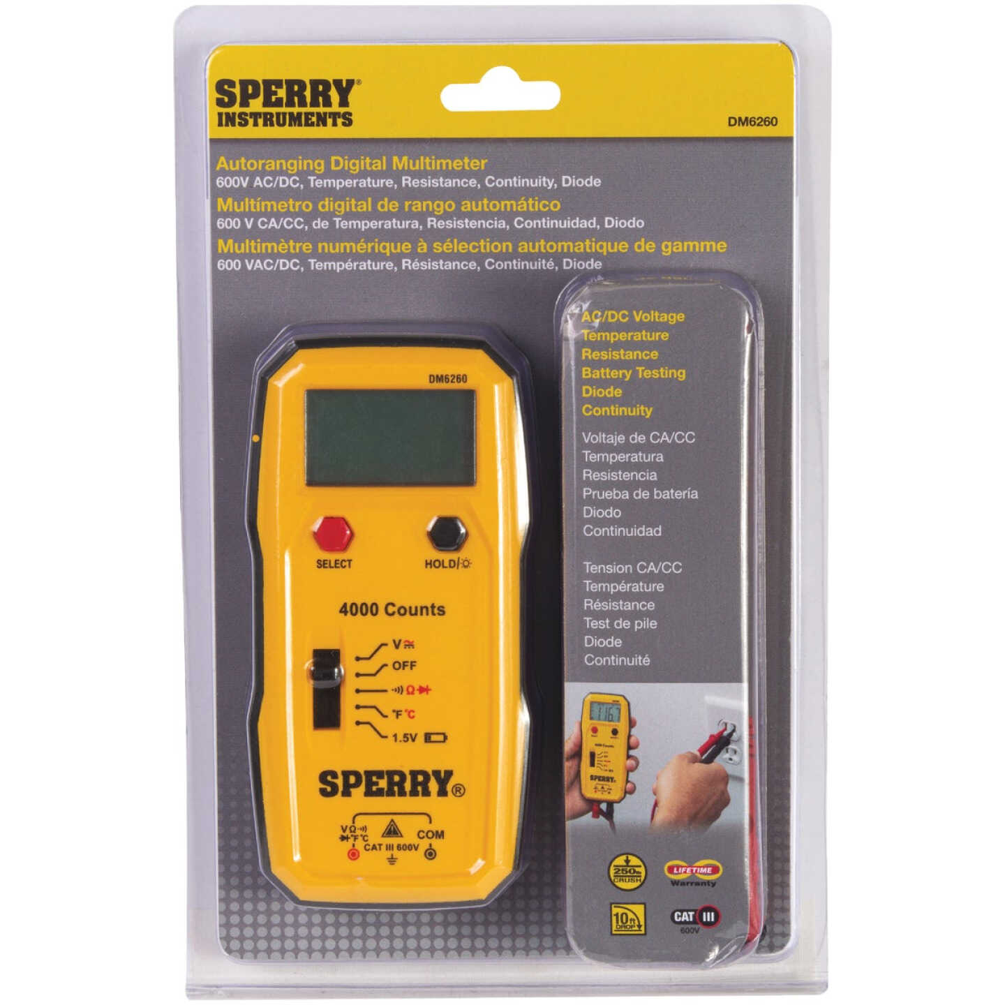 Sperry 7-Function 600V Digital Multimeter Image 2