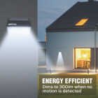 Wagan Tech Black Motion Activated Dusk To Dawn 1000 Lm. Solar Wall Light Image 2