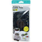 Wrap-It Storage 5 In. & 8 In. Black Self-Gripping Cable Ties (20-Pack) Image 7