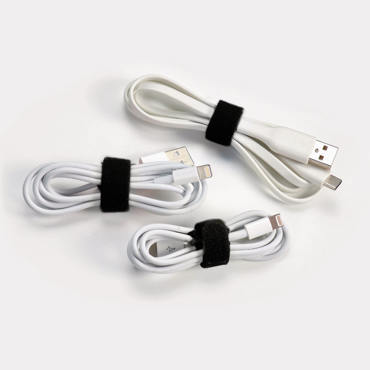 Wrap-It Storage 5 In. & 8 In. Black Self-Gripping Cable Ties (20-Pack) Image 4