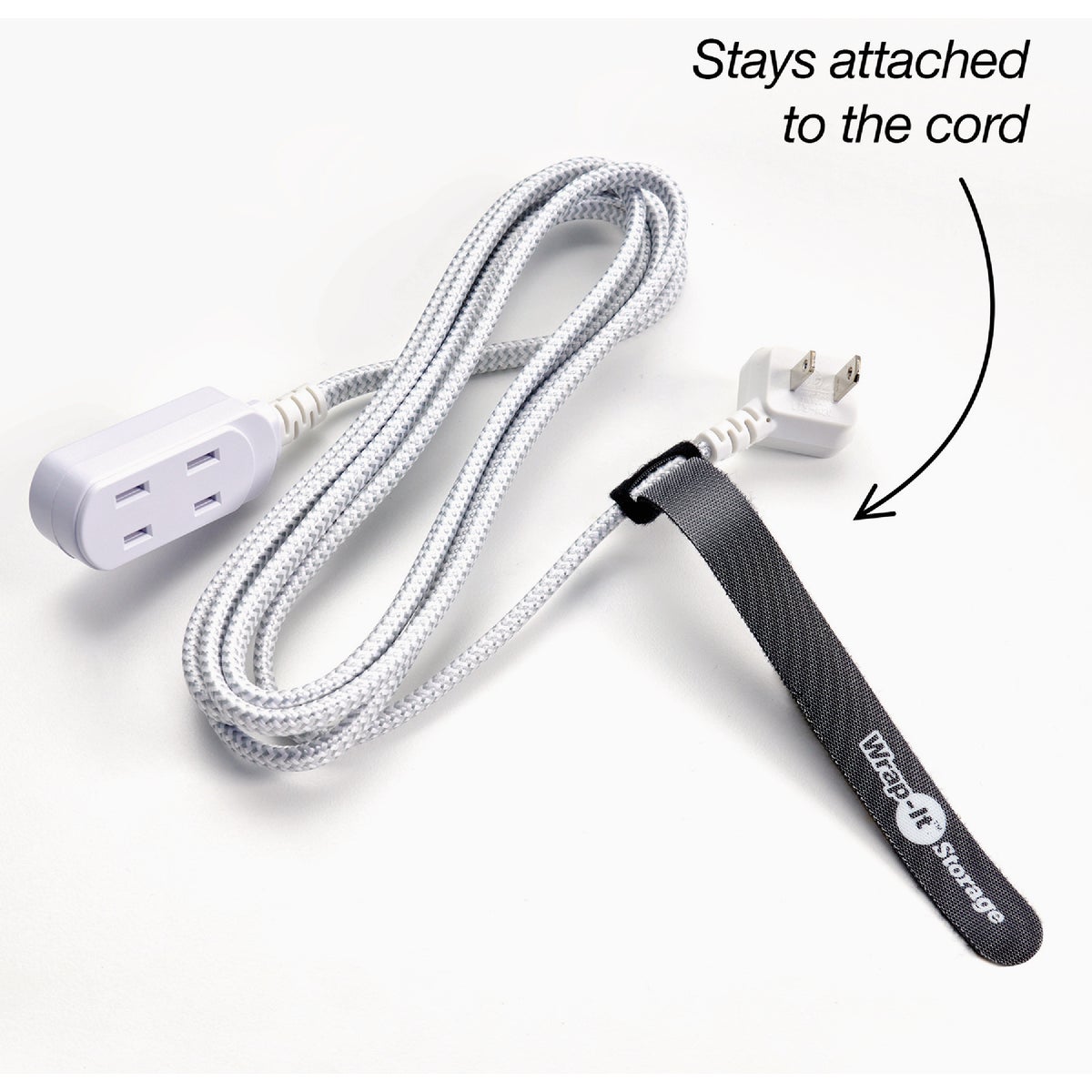 Wrap-It Storage 5 In. & 8 In. Black Self-Gripping Cable Ties (20-Pack) Image 3