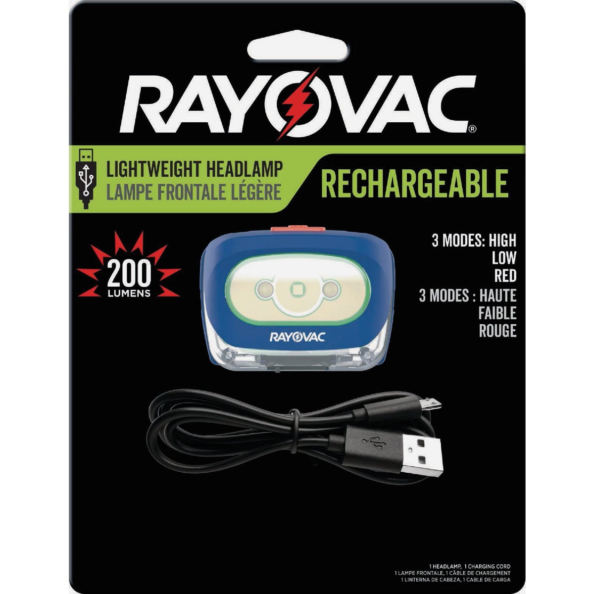 Rayovac 200 Lm. LED Rechargeable Headlamp Image 2