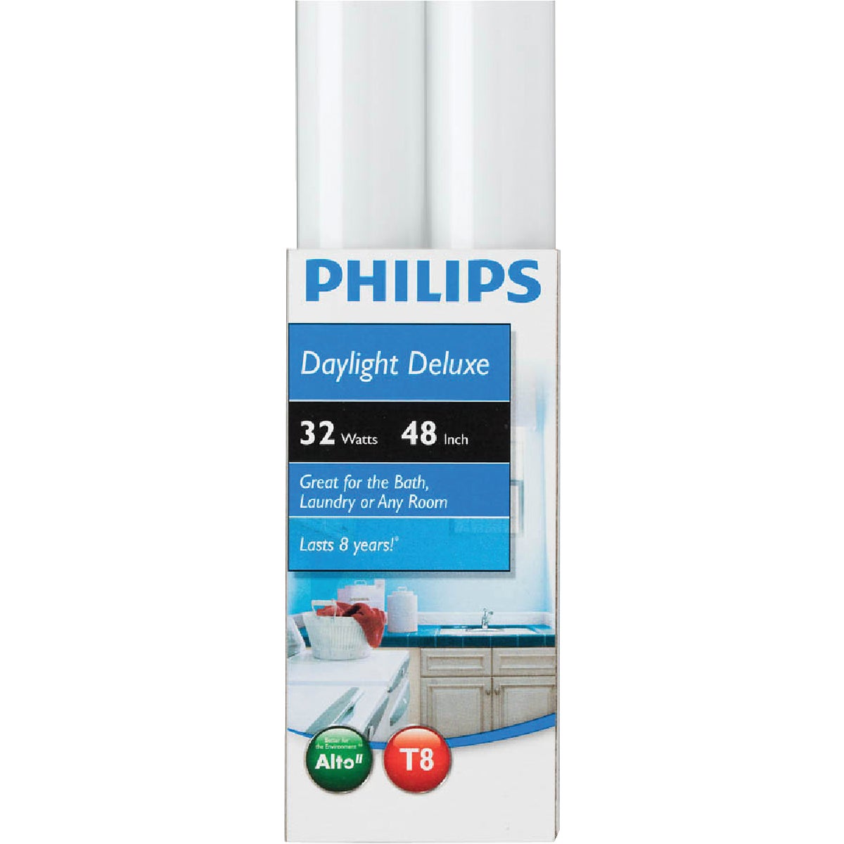 Philips 32W 48 In. Daylight T8 Medium Bi-Pin Fluorescent Tube Light Bulb (2-Pack) Image 2