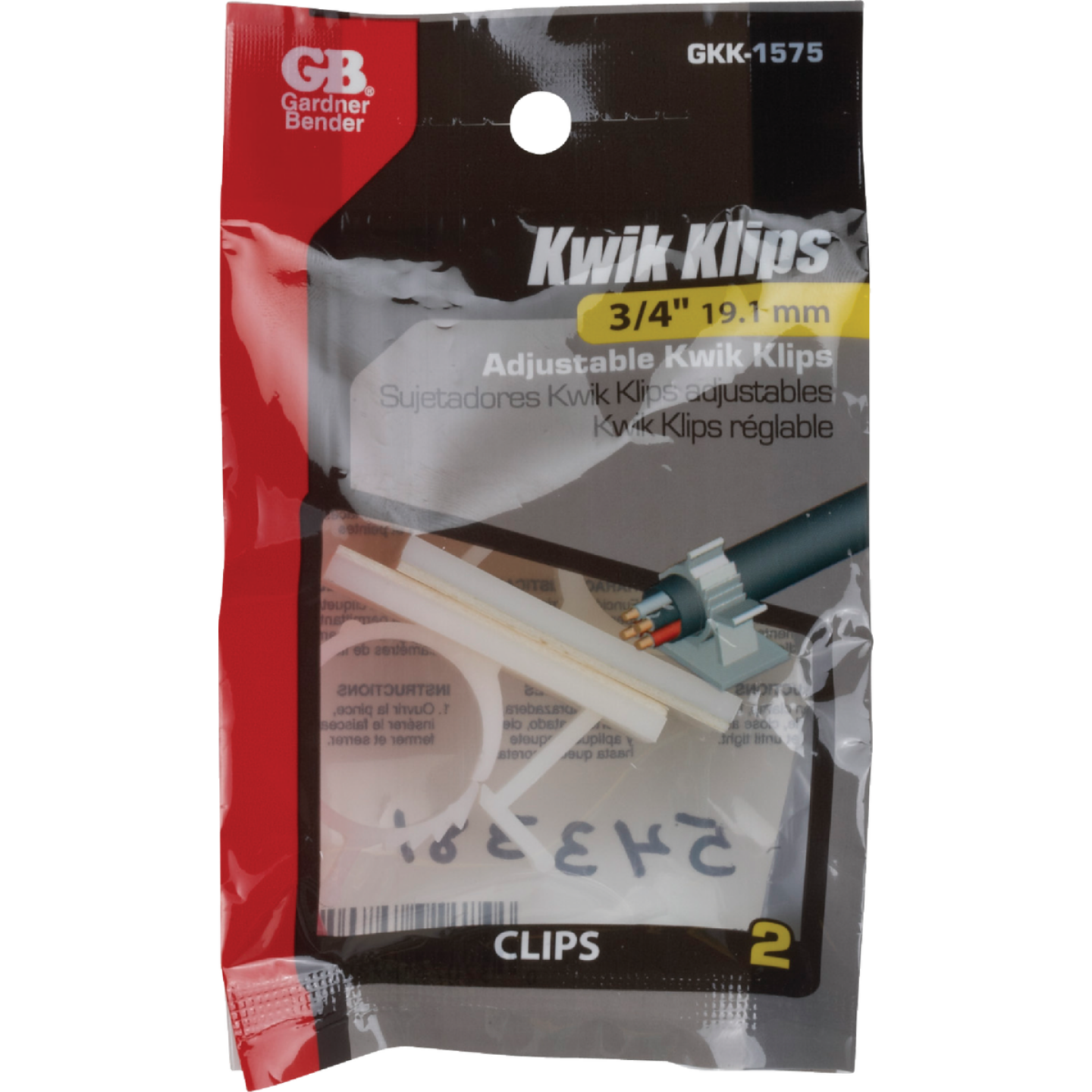 Gardner Bender 3/4 In. Plastic Wire Clip (2-Pack) Image 2