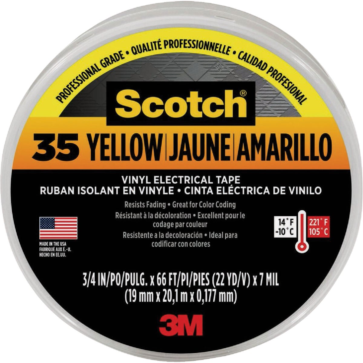 Scotch #35 3/4 In. x 66 Ft. Vinyl Electrical Tape Image 2