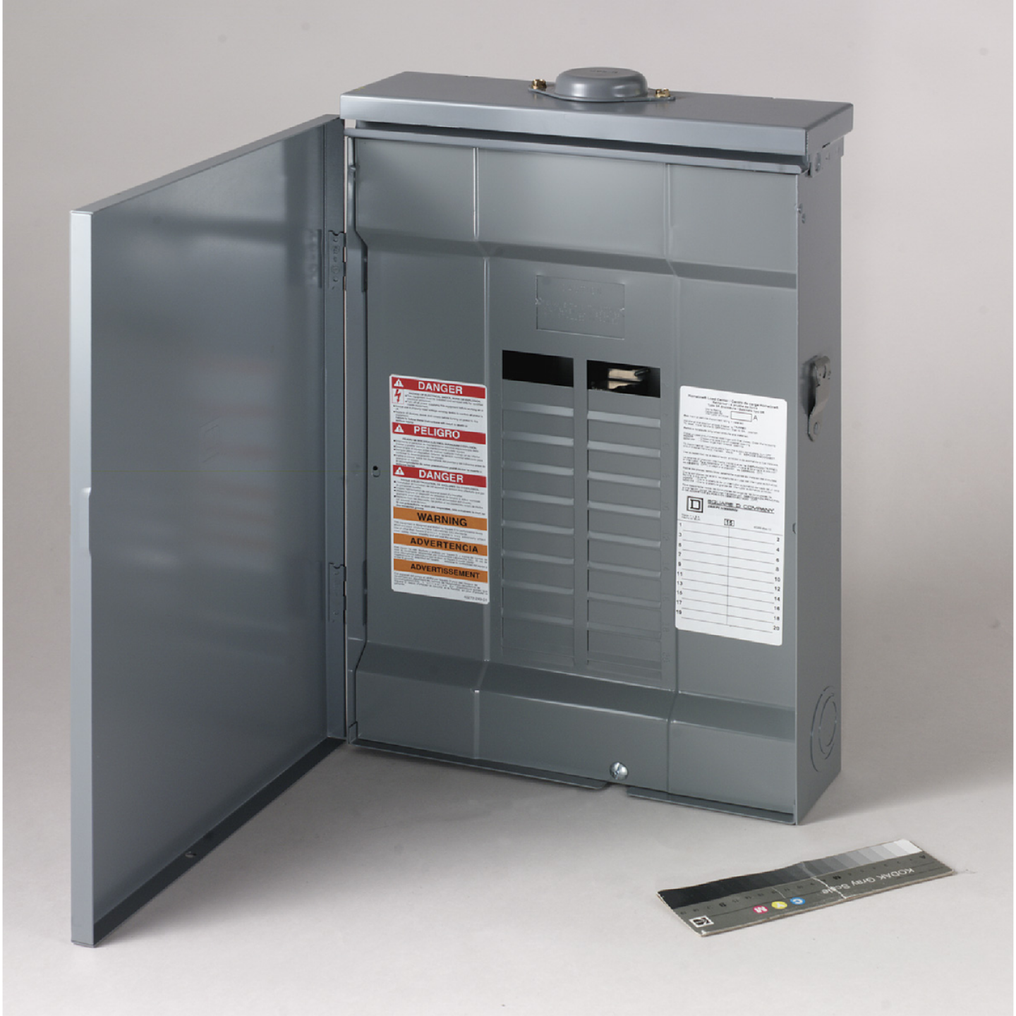 Square D Homeline 125A 20-Space 40-Circuit Raintight Main Lug Plug-on Neutral Load Center Image 1