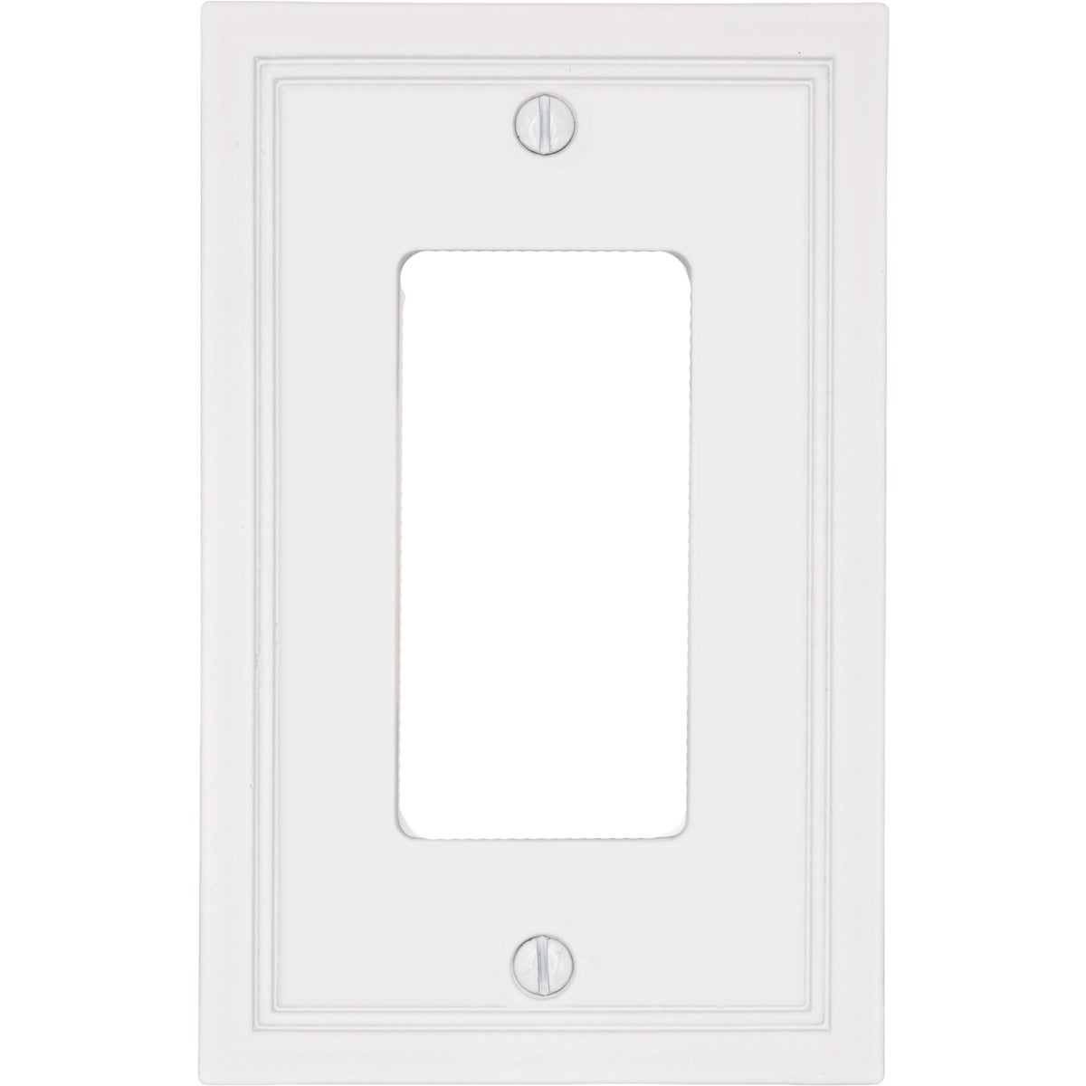 Amerelle Fairbanks 1-Gang White Insulated Bamboo Wall Plate Image 1