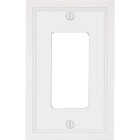 Amerelle Fairbanks 1-Gang White Insulated Bamboo Wall Plate Image 1