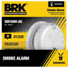 BRK SM100V-AC Interconnect Hardwired Photoelectric Smoke Alarm with Voice Alerts Image 1