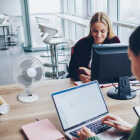 Denali Aire 12 In. 3-Speed White Oscillating Table Fan Image 2